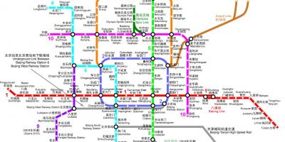 Beijing metro kort 2016