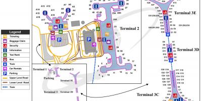 Beijing internationale lufthavn, terminal 3 kort