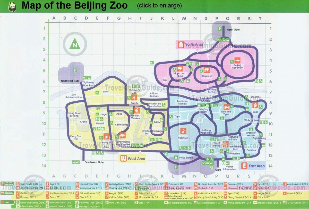 kort over Beijing zoo