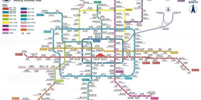 Beijing subway station kort