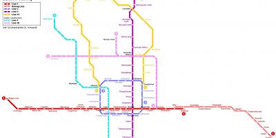 Kort over Beijing underground city